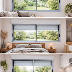 Ventana Aluminio Monoblock Corrediza 150×120 Rectangular.